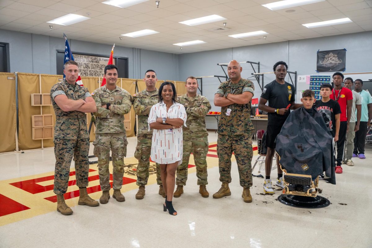 MCJROTC Get Haircuts!!