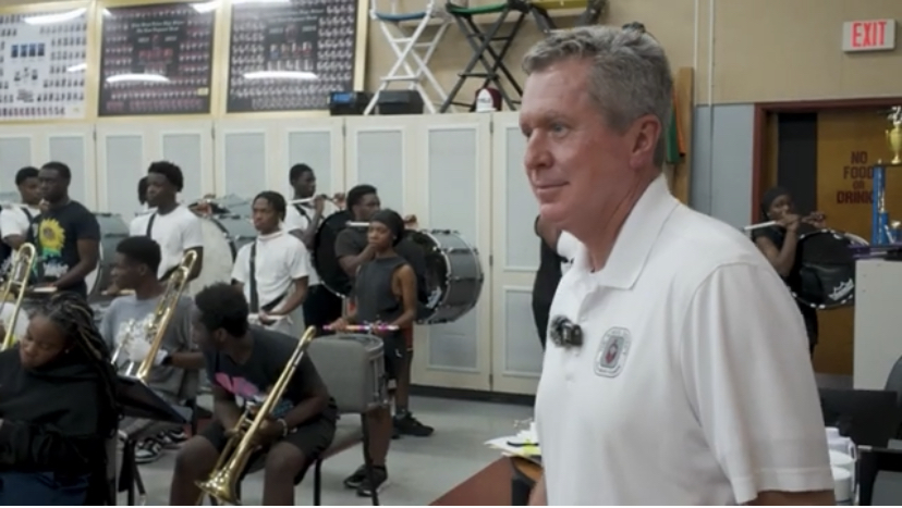 Burke at Work--Ram Regiment Band